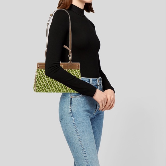 Tory Burch NWT luxury RARE Authentic Lee Radziwill Fil Coupe Small Satchel/bag - Picture 4 of 17